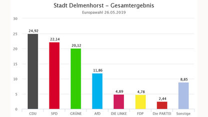 Gesamtergebnis Delmenhorst | Bild: Votemanager.de