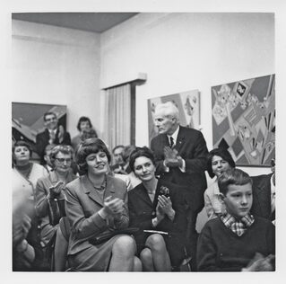 galerie pro arte, Ausstellungseröffnung im Haus Coburg mit Werken von Karl Henning Seemann am 23. März 1967. | Bild: Städtische Galerie Delmenhorst