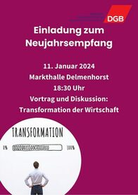 DGB Neujahrsempfang -  Transformation der Wirtschaft