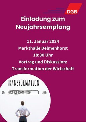 DGB Neujahrsempfang -  Transformation der Wirtschaft