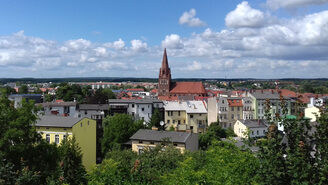Vom Drachenkopf aus ist das gesamte Stadtzentrum zu überblicken (in der Mitte die Maria-Magdalenen-Kirche).