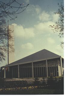 Die katholische Allerheiligen-Kirche an der Wildeshauser Straße, 1966