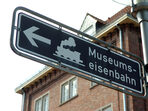 Schild der Museumsbahn